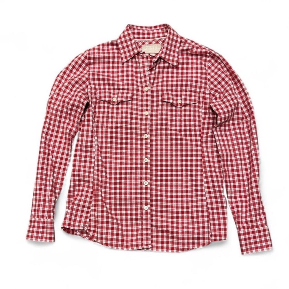 Banana Republic Red Plaid Shirt Size S